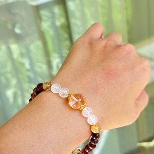 “Golden Mirage” Crystal Bracelet